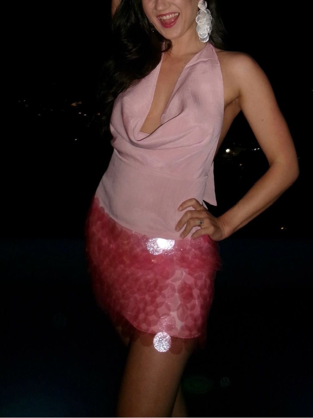 Pink Sequin Mini Skirt 💖
